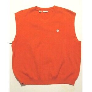 Men's Clemson Tigers Cutter & Buck  Orange Sweater Vest XL